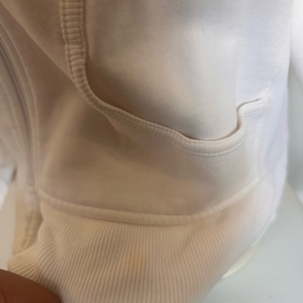 Women’s Lululemon Scuba Zip Up Hoodie Size Small/medium White - Picture 4 of 7